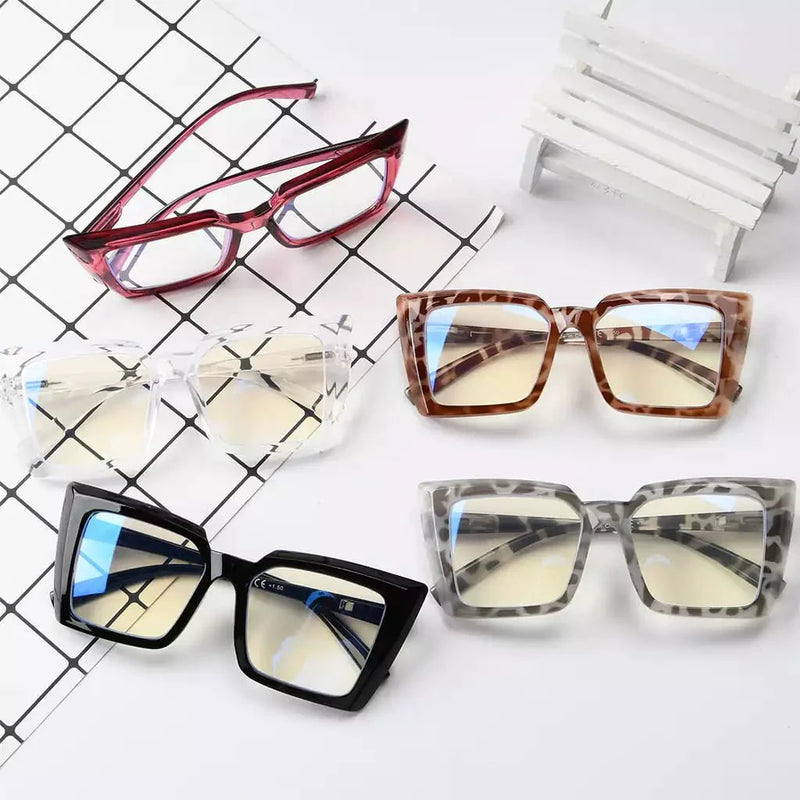 eyekeeper.com Blue Light Spectacles 5 Pack Oversized Reading Glasses UV2141 Eyeglasses Lavender 5 Pairs Mix / without magnification,5 Pairs Mix / +0.50,5 Pairs Mix / +1.00,5 Pairs Mix / +1.25,5 Pairs Mix / +1.50,5 Pairs Mix / +1.75,5 Pairs Mix / +3.50,5 Pairs Mix / +4.00