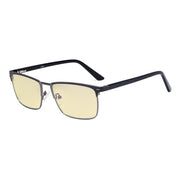 eyekeeper.com Blue Light Blocking Eyeglasses Yellow Tinted Lenses LX19010-BB60 Eyeglasses White Smoke Black / without magnification