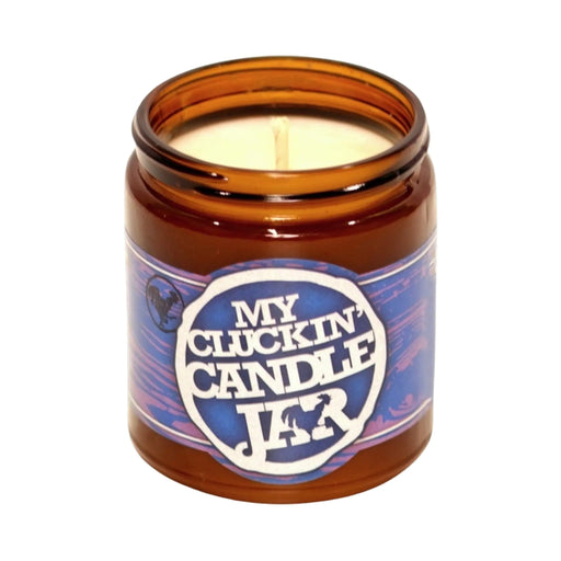 My Cluck Hut Blue Moon Flower | My Cluckin’ Candle Jar Candles White Smoke