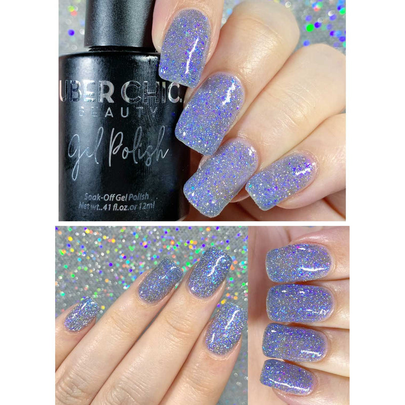 UberChic Beauty Summer Rain - Iridescent Reflective Gel Polish Gel Polish Dark Gray
