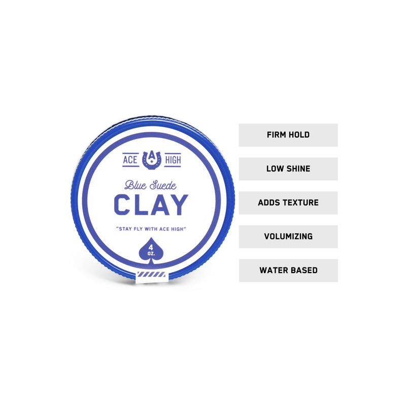 Ace High Co Blue Suede Clay clay pomade Lavender
