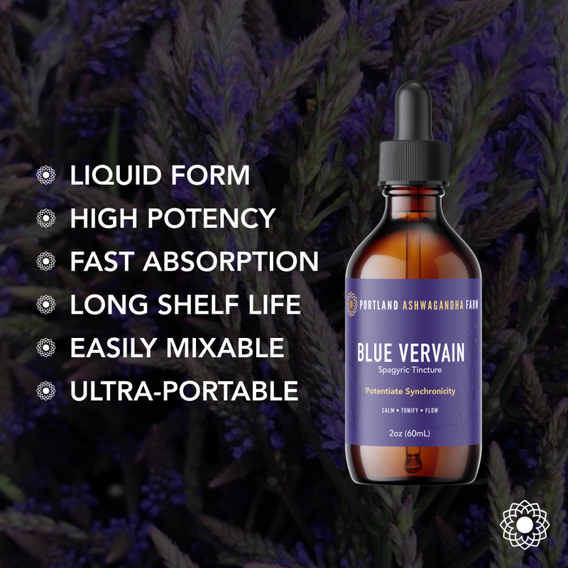 Portland Ashwagandha Farm Blue Vervain - Fresh Spagyric Tincture Tincture Black
