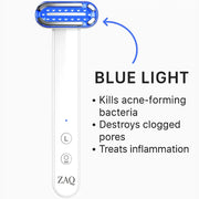 ZAQ Skin & Body ZAQ Zayn 2.0 — 6-in-1 LED & Microcurrent Facial Wand White Smoke