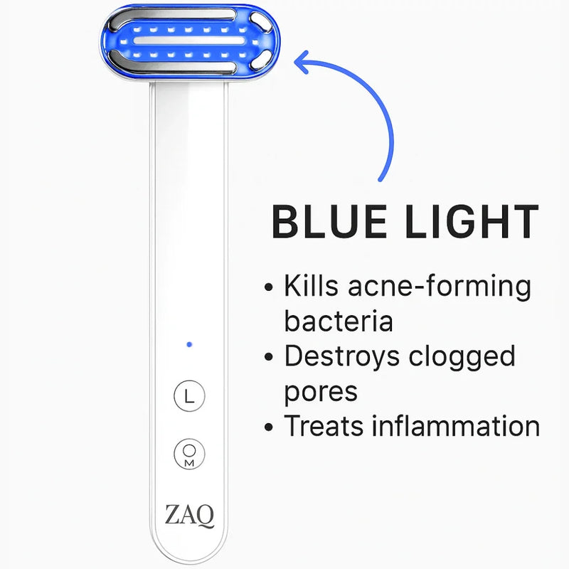 ZAQ Skin & Body ZAQ Zayn 2.0 — 6-in-1 LED & Microcurrent Facial Wand White Smoke