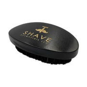 Shave Essentials Boar Bristle Hair Brush Combs & Brushes White Smoke BLACK