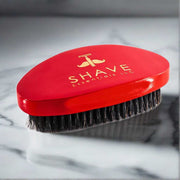 Shave Essentials Boar Bristle Hair Brush Combs & Brushes Dark Slate Gray RED,BLACK,WHITE,WOOD Soft Bristle