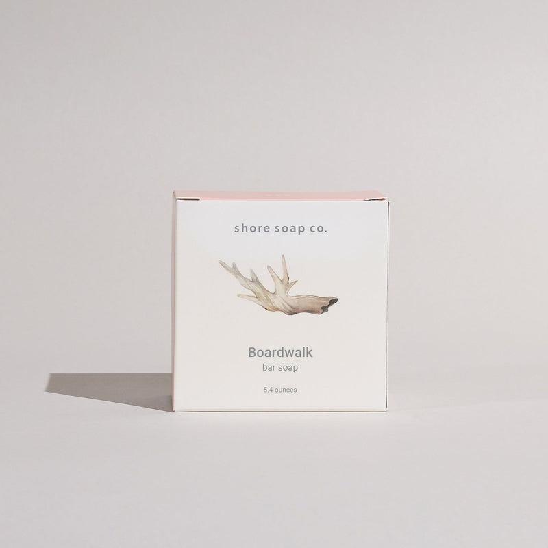 Shore Soap Co. Boardwalk Bar Soap Bar Soap Light Gray Single Bar,3 for $24