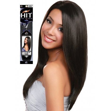 VIP Extensions Bobbi Boss 100% Human Hair Blend Weaving Hit Yaky Hair Extension White Smoke 14'' / 2,14'' / 4