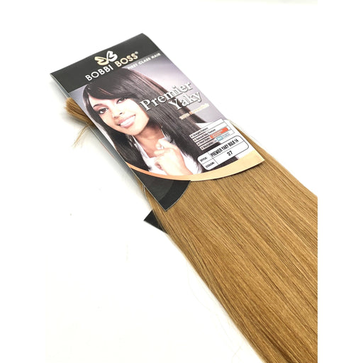 VIP Extensions Bobbi Boss 100% Human Hair Premier Yaky Bulk 18" Hair Extension White Smoke 27,30