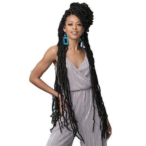 VIP Extensions Bobbi Boss African Roots Pre-Loop Braid - Nu Locs 36" Hair Extension White Smoke 1