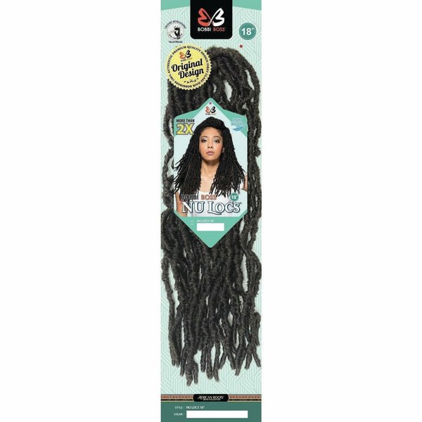 VIP Extensions Bobbi Boss Nu Locs 18" 2X Hair Extension Dark Slate Gray 1