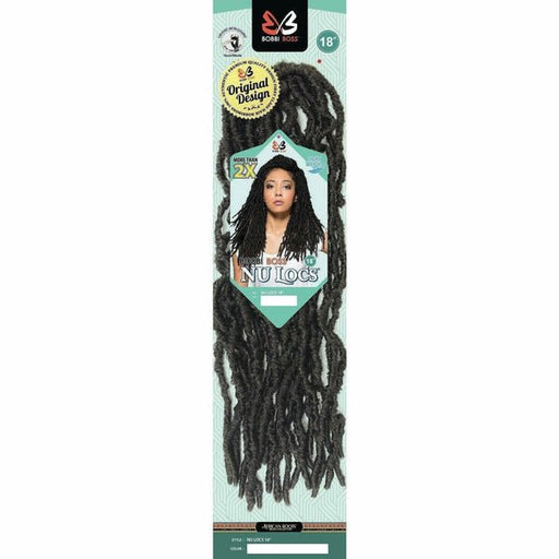 VIP Extensions Bobbi Boss Nu Locs 18" 2X Hair Extension Dark Slate Gray 1