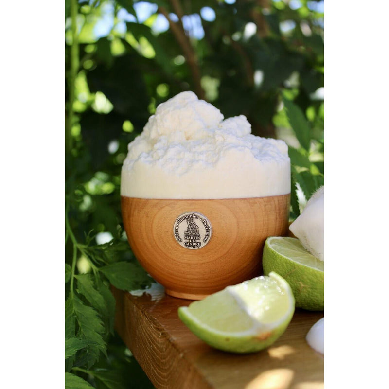 Martin de Candre Martin de Candre Agrumes Citrus Collection Shaving Soap Shaving Soap Gray Wooden Bowl 200g