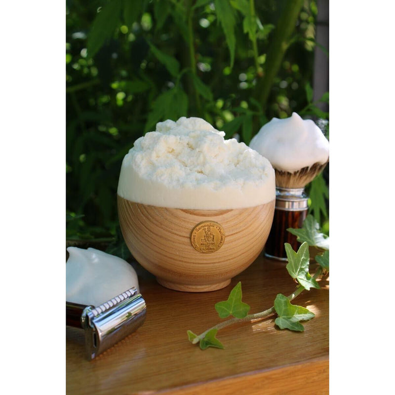 Martin de Candre Martin de Candre Unscented Nature Collection Shaving Soap Shaving Soap Dark Slate Gray Wooden Bowl 200g