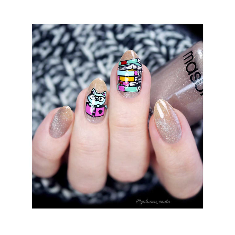 UberChic Beauty Just One More Chapter Stamping Plate Gray