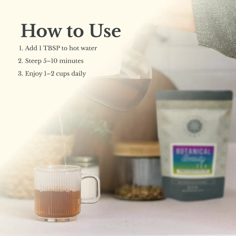 Euphoric Herbals Botanical Beauty Tea Herbal Tea Seashell 60 Cup Servings,30 Cup Servings