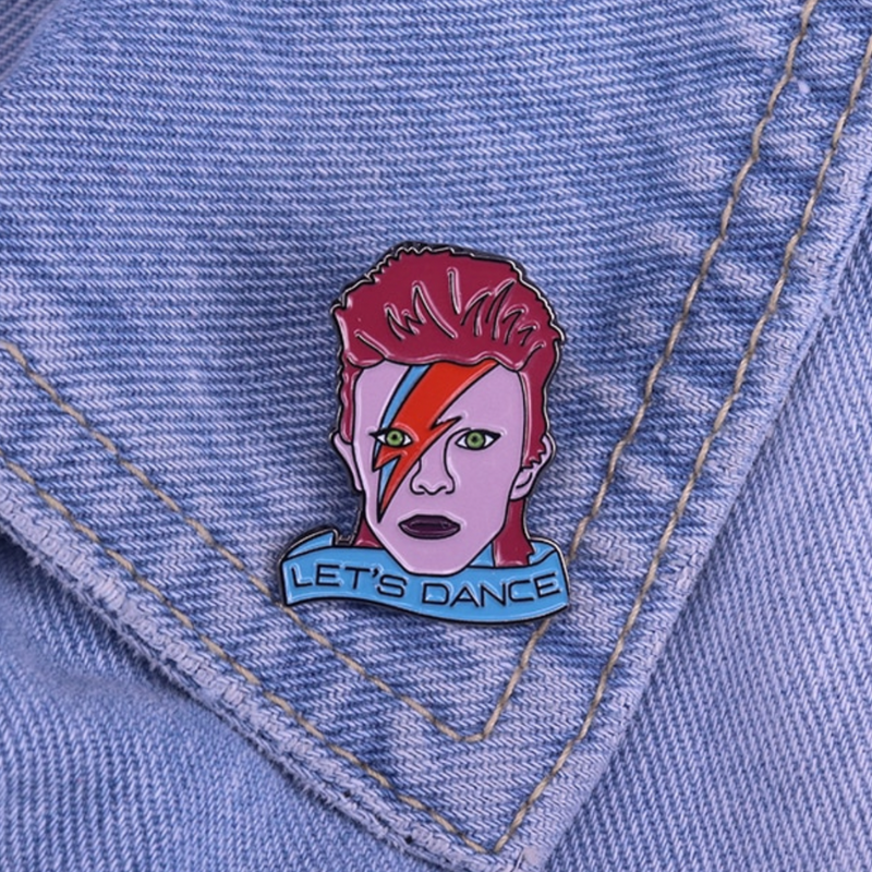 Medusa's Makeup Let's Dance Enamel Pin Light Slate Gray