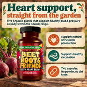 Hippie Farms Premium Total Heart & Circulation Blend - Beetroot & Friends Vitamins & Supplements Bisque