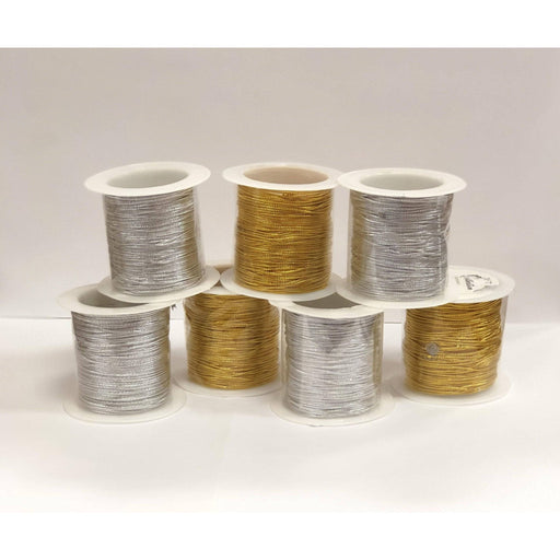 VIP Extensions Braid Rope, 30 ft, Gold/Silver Hair Accessories Gray
