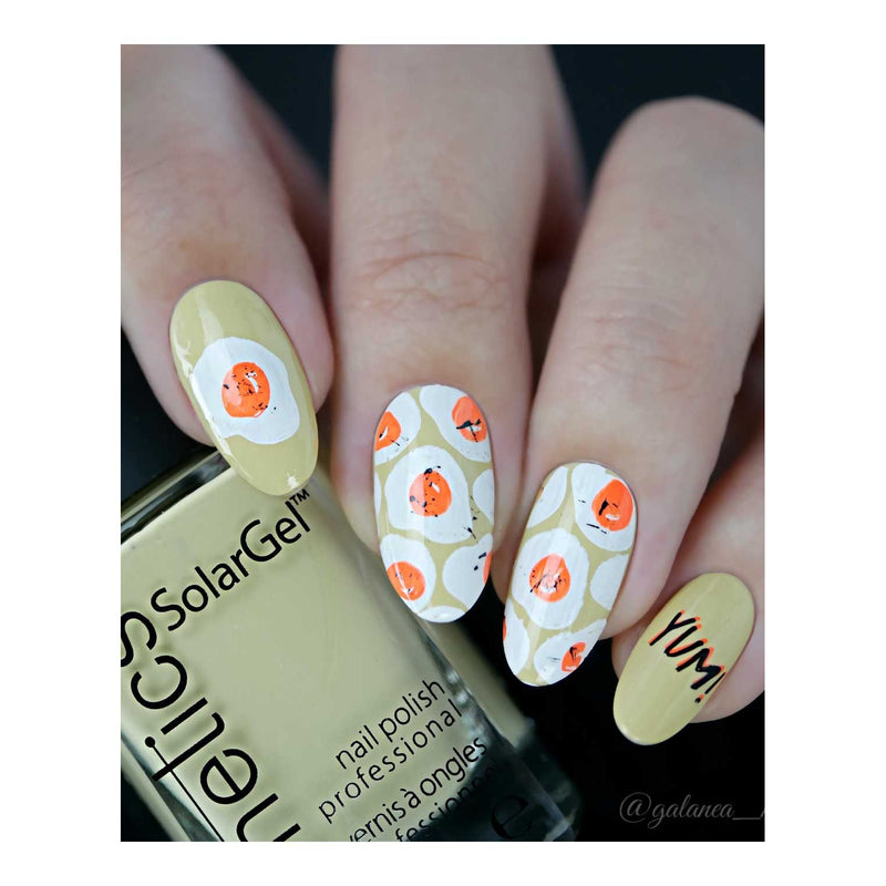 UberChic Beauty Tasty Series: Breakfast Stamping Plate Rosy Brown