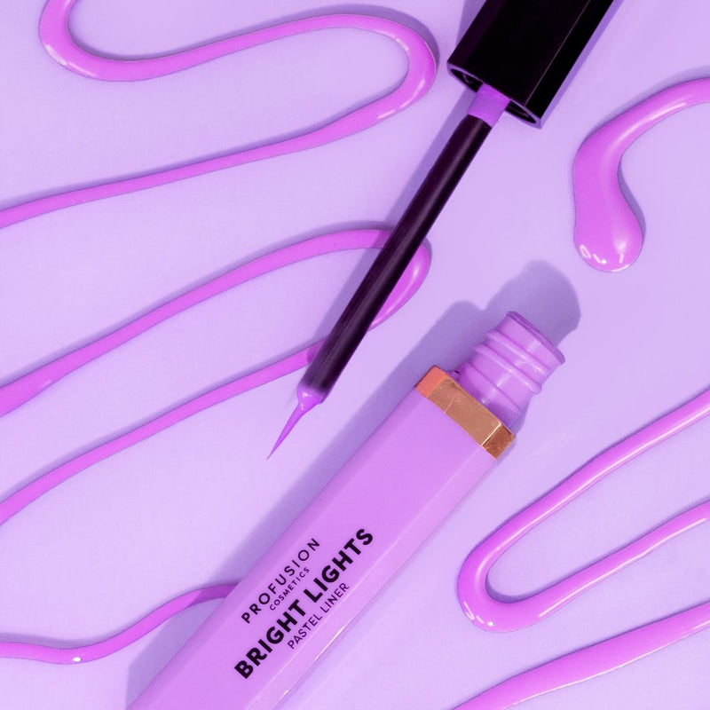 Profusion Cosmetics Bright Lights | Neon & Pastel Graphic Liners Eyes Thistle Blue,Pink,Orange,Lavender,Mint,White