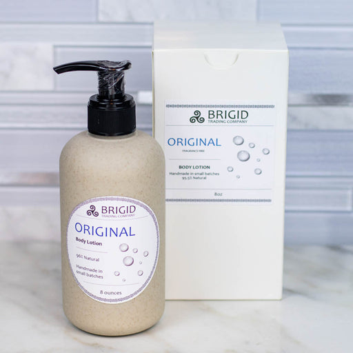Brigid Trading Company Original Natural Body Lotion - Free of Fragrances Body Lotion Light Gray 8 ounce