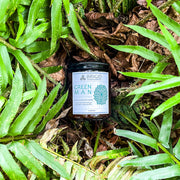 Brigid Trading Company Green Man Soy Wax Candle - Moss, Rainwater, Old Growth Forests, and White Musk Premium Scented Candle Black 7oz amber jar,3oz pewter tin