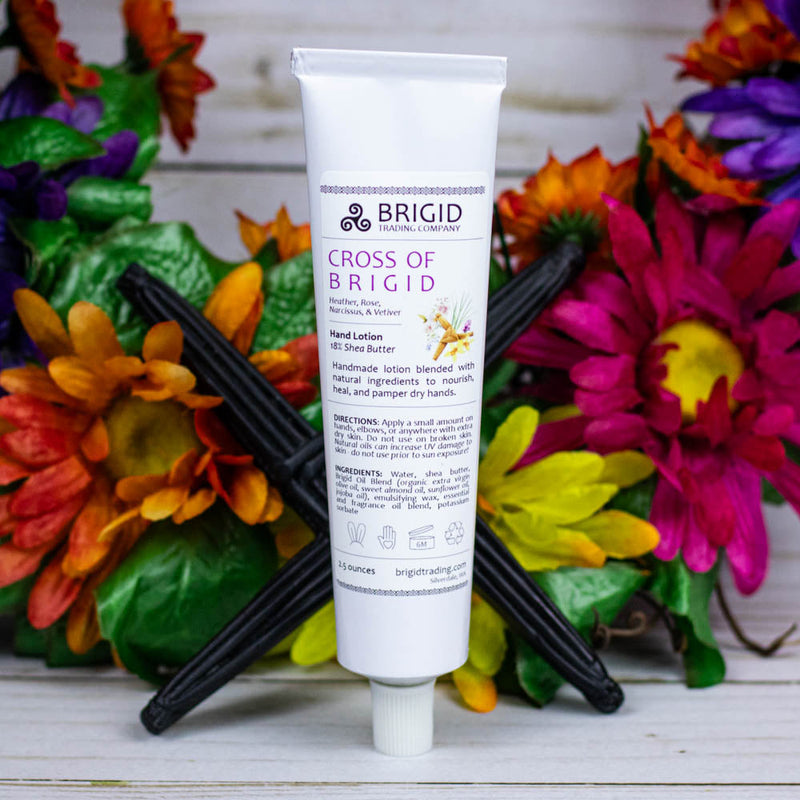 Brigid Trading Company Imbolc Natural Hand Lotion - Heather, Rose, Narcissus, and Vetiver Lotion Gray