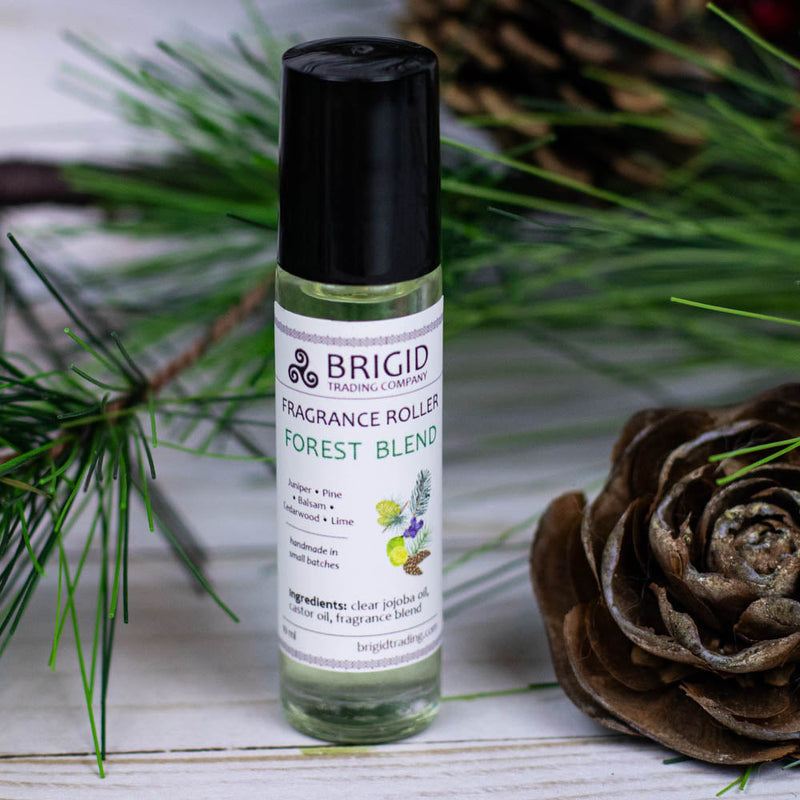 Brigid Trading Company Natural Fragrance Roller Bottles - Featuring Our Unique Fragrances perfume Black Forest Blend - Balsam, Pine, Citrus, Juniper Berry