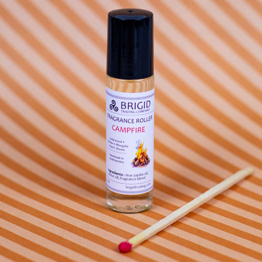 Brigid Trading Company Natural Fragrance Roller Bottles - Featuring Our Unique Fragrances perfume Dark Salmon Campfire - Smoky, woodsy, mesquite