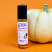 Brigid Trading Company Samhain Fragrance Roller - Merlot Wine, Smoked Patchouli, and Dragon's Blood perfume Coral