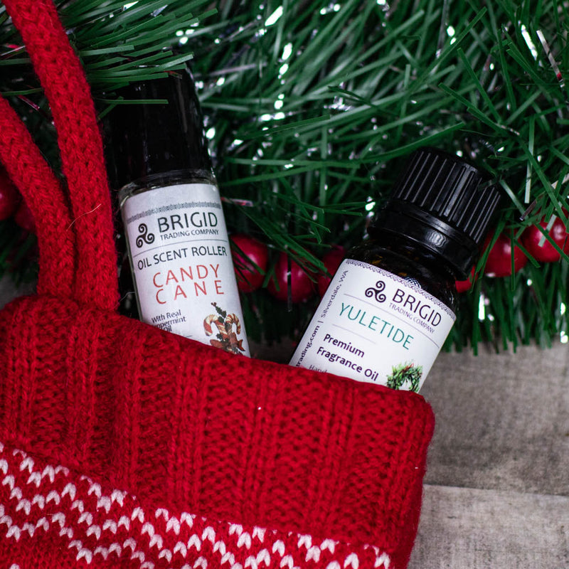 Brigid Trading Company Natural Fragrance Roller Bottles - Featuring Our Unique Fragrances perfume Dark Red Ostara - Heather, Rosemary, and Black Pepper,The Florist - Jasmine, Ylang Ylang, Helichrysum, and Sandalwood,Forest Blend - Balsam, Pine, Citrus, Juniper Berry,Sleep Blend - Lavender, Chamomile, and Vanilla,Herbal Blend - Frankincense, Rosemary, Myrtle,Ca