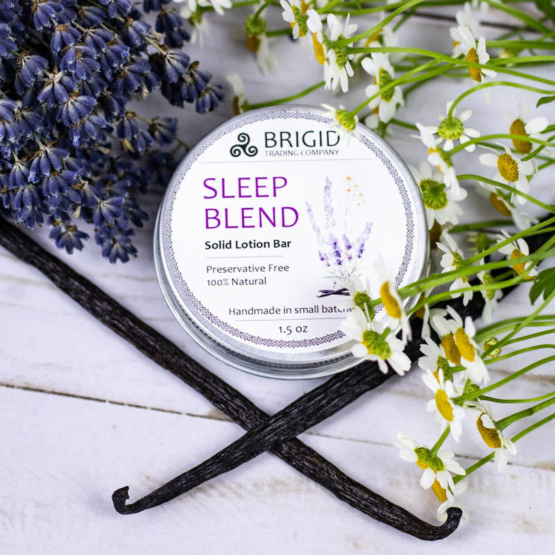 Brigid Trading Company Solid Natural Lotion Bars - Shea Butter - 96-100% Natural Lotion Bars Light Gray Sleep Blend
