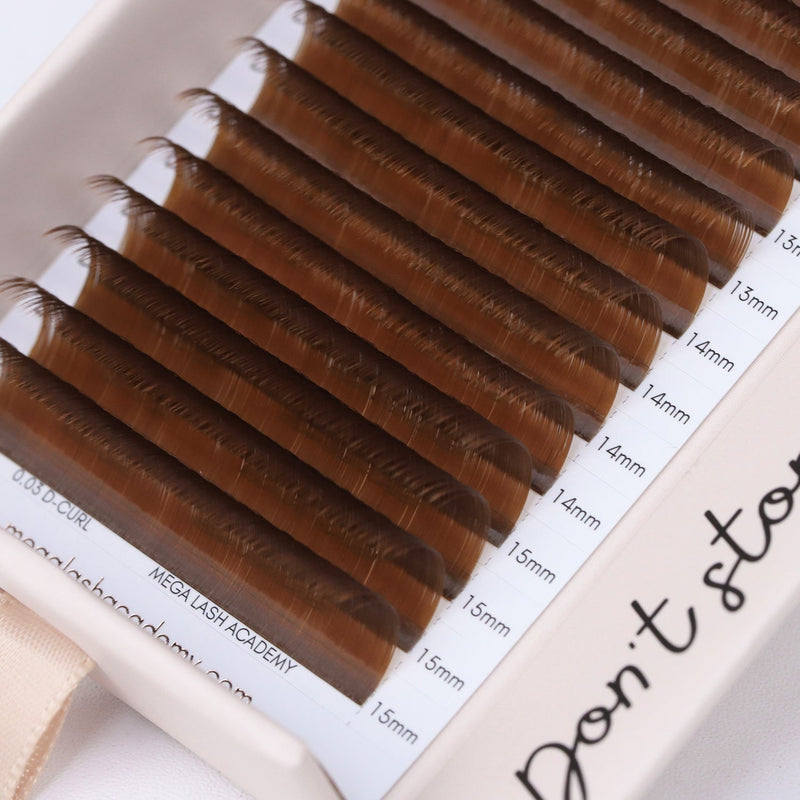 Mega Lash Academy Brown Cashmere Volume - Caramel Lash Trays Dark Olive Green 0.03 / J / Mixed 7-14 mm,0.03 / B / Mixed 7-14 mm,0.03 / CC / Mixed 7-14 mm,0.03 / CC / Mixed 10-16 mm,0.03 / CC / Mixed 8-9-10-11 mm,0.03 / CC / Mixed 12-13-14-15 mm,0.03 / D / Mixed 7-14 mm,0.03 / D / Mixed 10-16 mm,0.03 / D / Mixed 8-9-10-11 mm,0.03 /