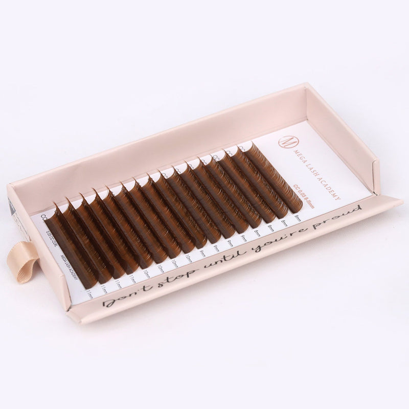 Mega Lash Academy Brown Cashmere Volume - Caramel Lash Trays White Smoke 0.03 / J / Mixed 7-14 mm,0.03 / B / Mixed 7-14 mm,0.03 / CC / Mixed 7-14 mm,0.03 / CC / Mixed 10-16 mm,0.03 / CC / Mixed 8-9-10-11 mm,0.03 / CC / Mixed 12-13-14-15 mm,0.03 / D / Mixed 7-14 mm,0.03 / D / Mixed 10-16 mm,0.03 / D / Mixed 8-9-10-11 mm,0.03 /