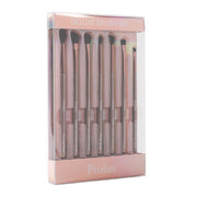 Prolux Cosmetics Deluxe Eye Essentials 7pc Brush Set Rosy Brown