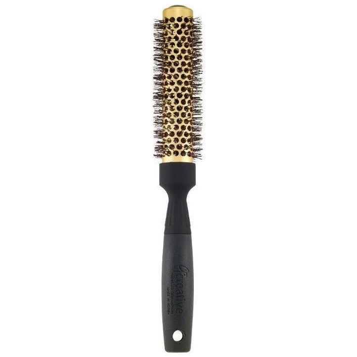 Creative Pro Hair Tools Gold Nano Ceramic Hair Brush with 6 Inch XL Barrel Hair Brush White Smoke 1.5"(130G-XL)