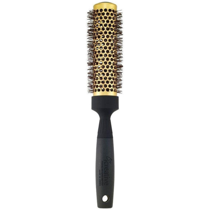 Creative Pro Hair Tools Gold Nano Ceramic Hair Brush with 6 Inch XL Barrel Hair Brush White Smoke 2"(CR131G-XL)