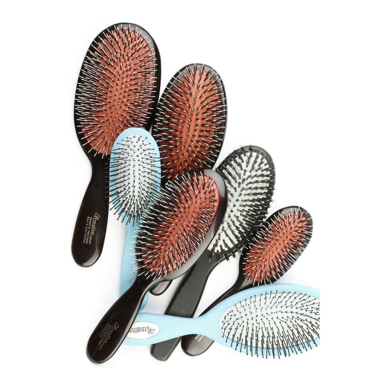 Creative Pro Hair Tools Paddle Hair Brush Set Hair Brush Set White Smoke