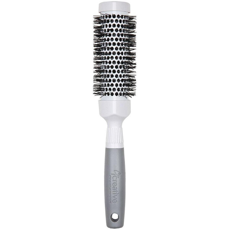Creative Pro Hair Tools Pro Ceramic Triangle Hair Brush Hair Brush White Smoke 1.5"(CR50p),2.5"(CR100p),3"(CR200p),Set of all three sizes