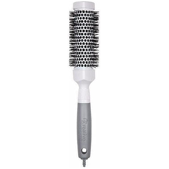 Creative Pro Hair Tools Pro Ceramic Triangle Hair Brush Hair Brush White Smoke 1.5"(CR50p)