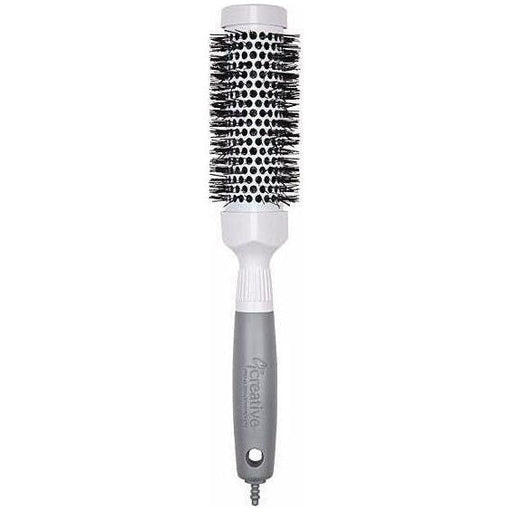 Creative Pro Hair Tools Pro Ceramic Triangle Hair Brush Hair Brush White Smoke 1.5"(CR50p)