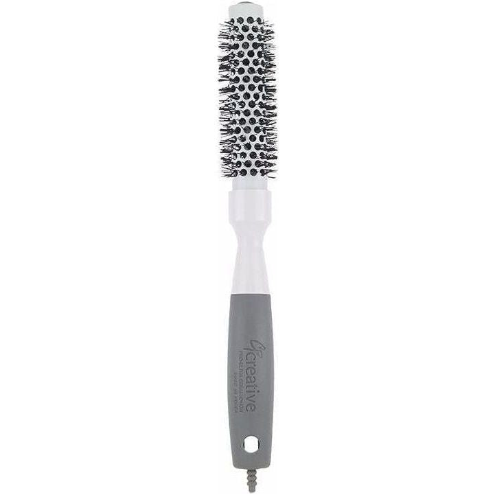 Creative Pro Hair Tools Pro Ultra Ceramic Thermal Round Hair Brush Hair Brush White Smoke 129-PRO (1.25")