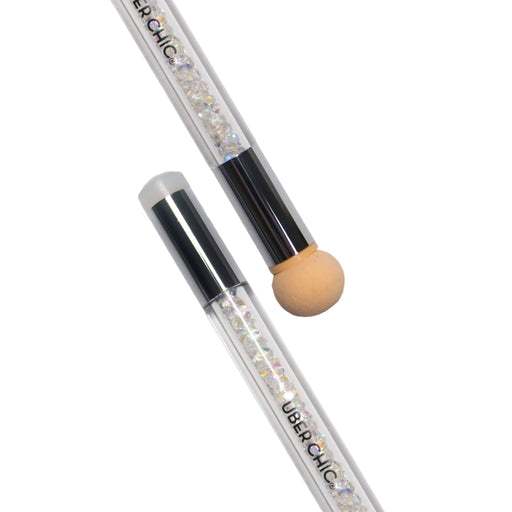 UberChic Beauty Dual-Ended Puff & Stamper Tool Gray
