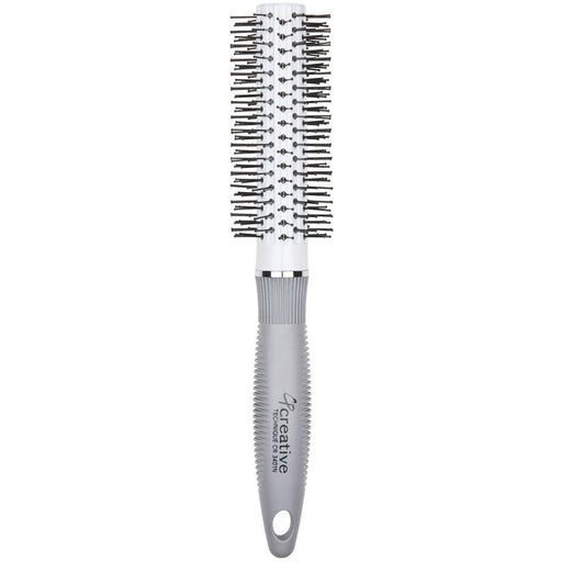 Creative Pro Hair Tools Round Styling Brush w/Pin Bristles Hair Brush White Smoke Default Title