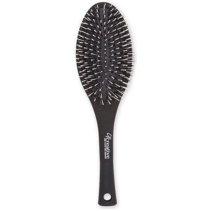 Creative Pro Hair Tools Static-Free Paddle Brush 3403-SI Hair Brush White Smoke CR3403-SI-MB