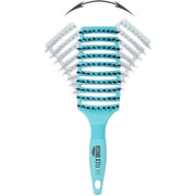 Creative Pro Hair Tools The Flex Brush | XL Mixed Bristle Hair Brush White Smoke Blue