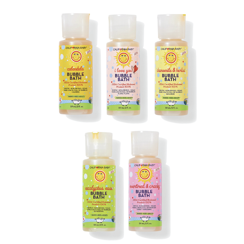 California Baby Bubble Bath Scent Sampler Samples White Smoke