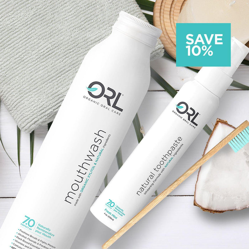 ORL Toothpaste & Mouthwash Bundle Toothpaste Light Gray Fresh Mint,Cinnamint,Bubblegum