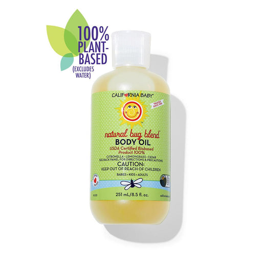 California Baby Natural Bug Blend™ Body Oil Bug Spray White Smoke 8.5oz Bug Oil